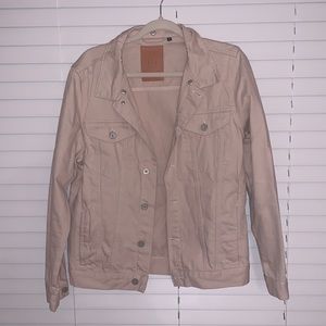 Pale pink men’s denim jacket. Semi Oversized fit